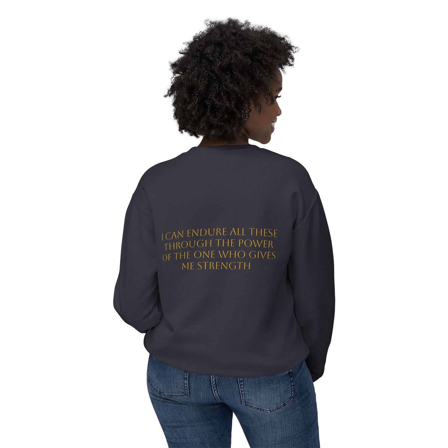 Philippians 4:13 Long Sleeve Comfort Crew Neck
