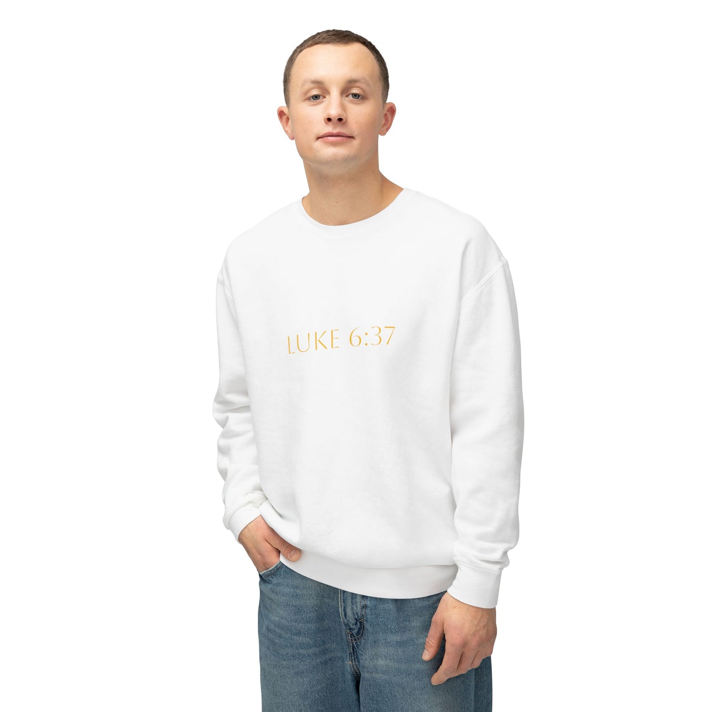 Luke 6:37 Men's Comfort Crewneck