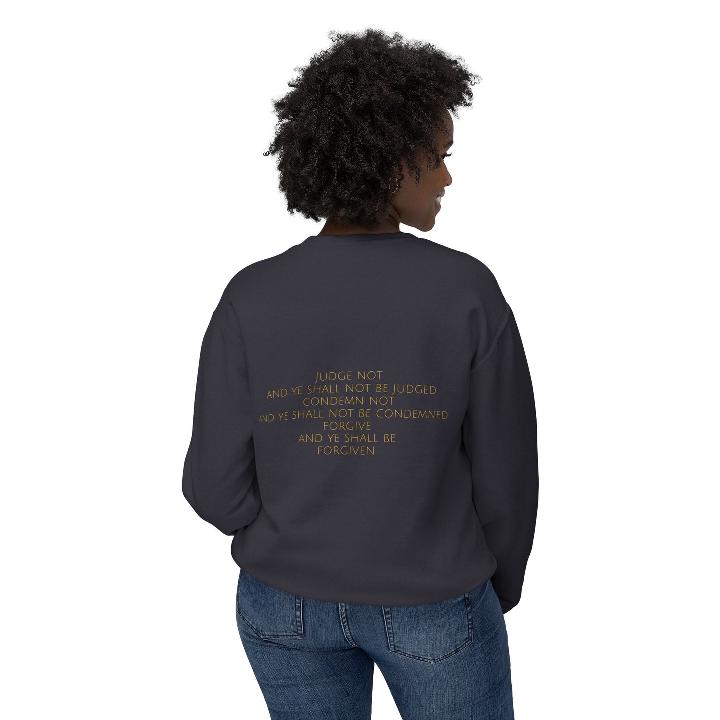 Luke 6:37 Women's Comfort Crewneck