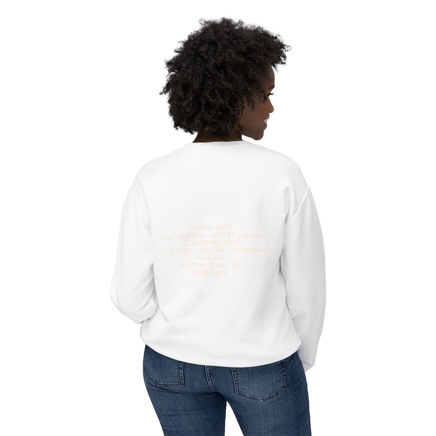 Luke 6:37 Women's Comfort Crewneck