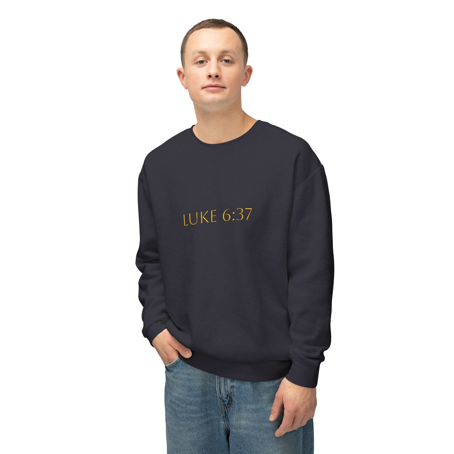 Luke 6:37 Men's Comfort Crewneck