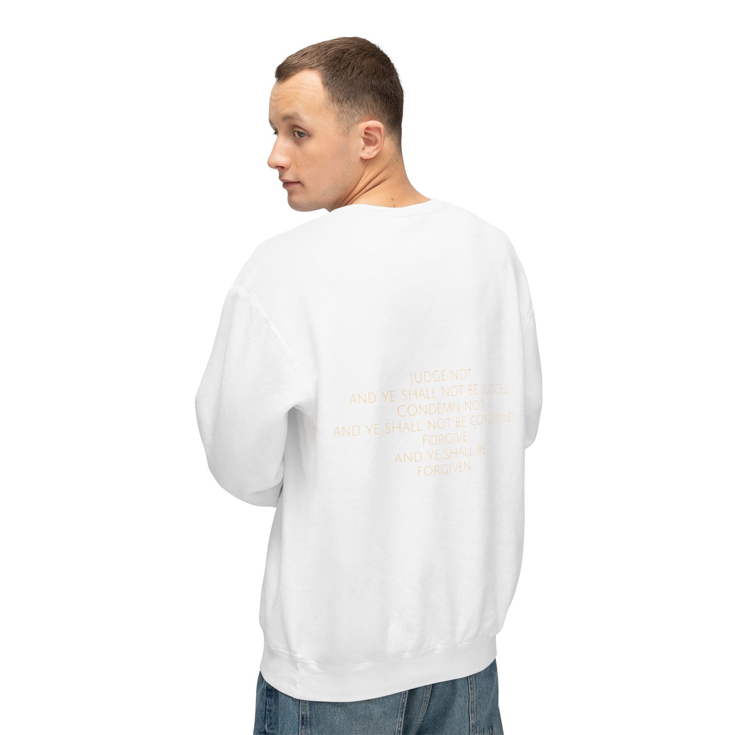 Luke 6:37 Men's Comfort Crewneck