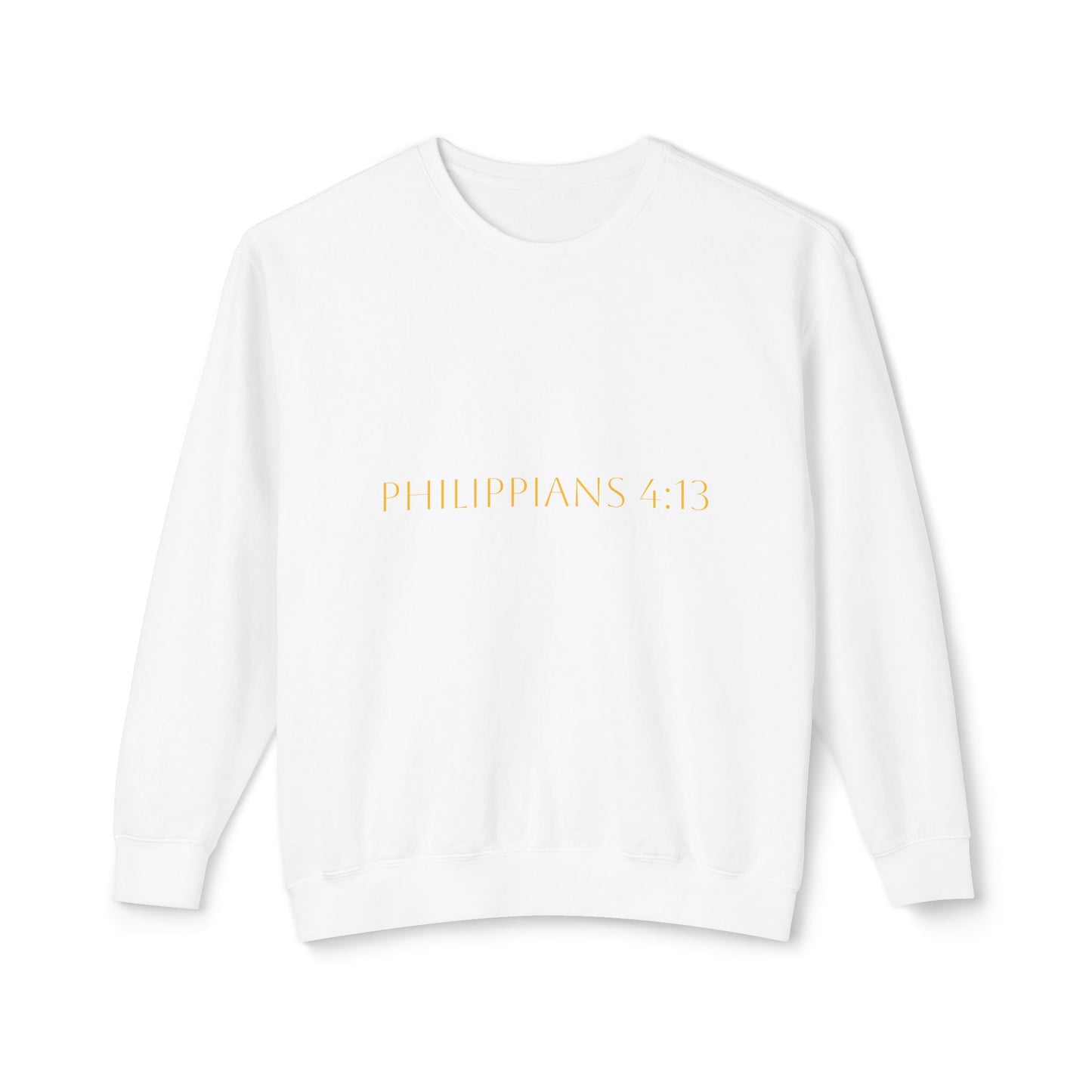 Philippians 4:13 Long Sleeve Comfort Crew Neck