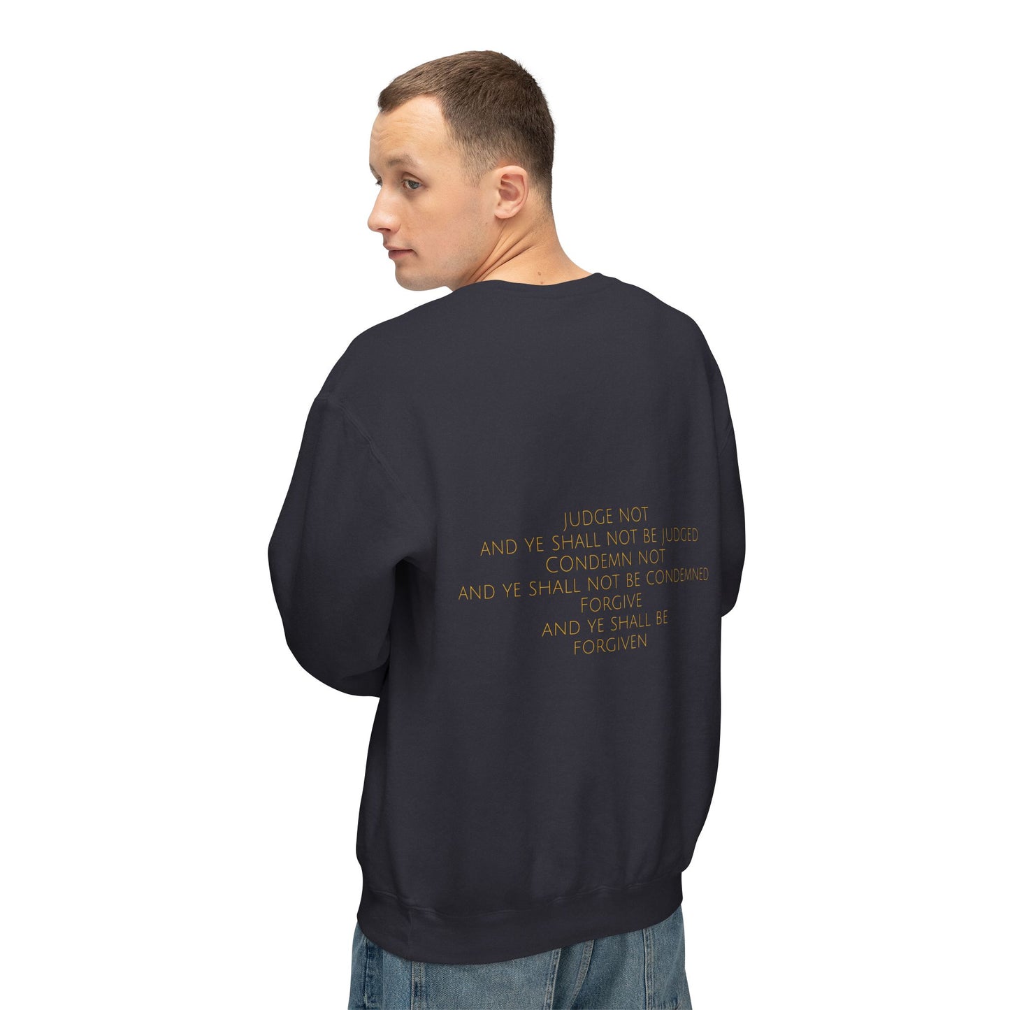 Luke 6:37 Men's Comfort Crewneck